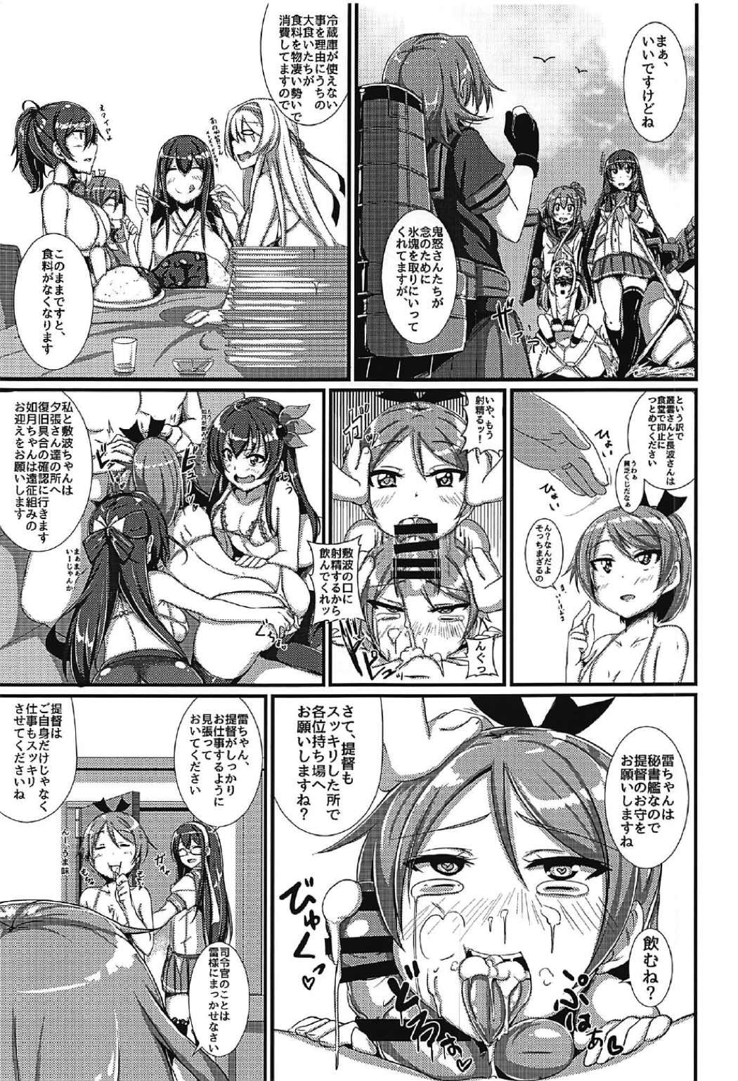 (C92) [A.R.T (Annjeria)] Ikazuchi-chan to Manatsu no Icha Lovex! (Kantai Collection -KanColle-) page 4 full