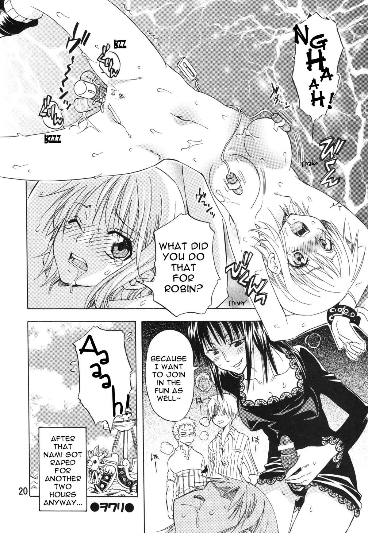 (C74) [Kurione-sha (YU-RI)] Nami-chan to mou 1kai! | Nami-chan in... One More Time! (One Piece) [English] {doujin-moe.us} page 19 full