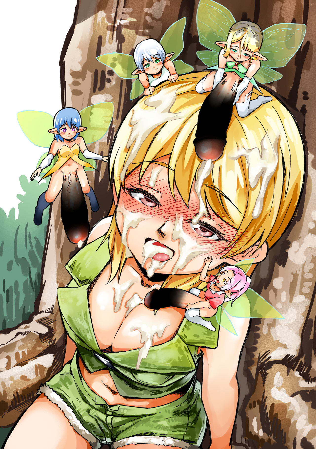 [Michomicho Koubou (Michomicho)] Futanari Yousei no Mori | Futanari Fairy Forest [English] page 2 full