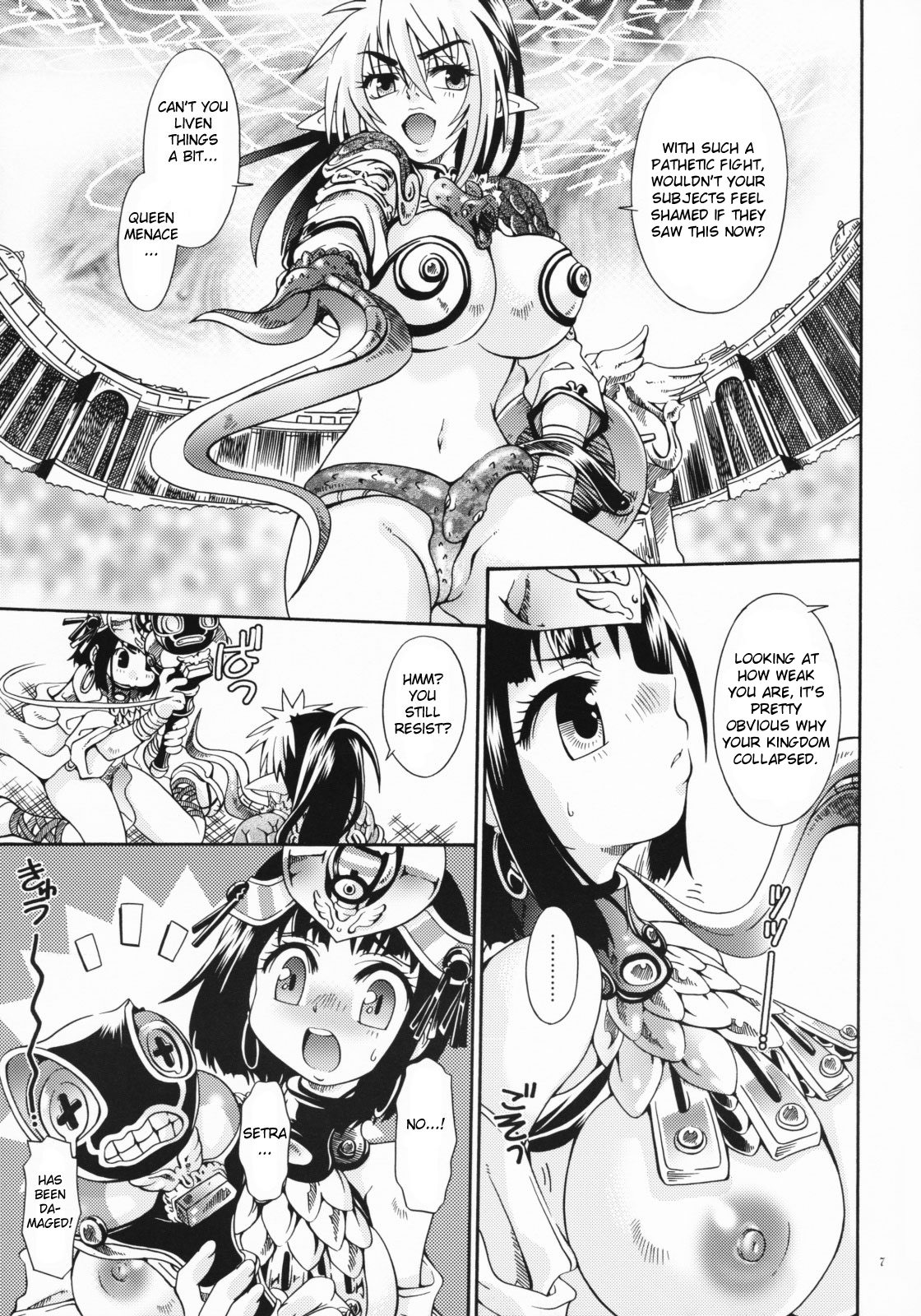 (C71) [Search-Light (Kurosaki Kotora)] Cat Fight Royal (Queen's Blade) [English] page 6 full
