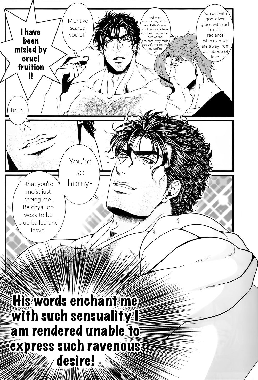 (Super The World 2018) [Otohikoboshi (Shisui)] Kekkon Shitemitara Kare ga Taisou Zubora Datta Ken (JoJo's Bizarre Adventure) [English] [Rewrite] [KHM Translations] page 4 full