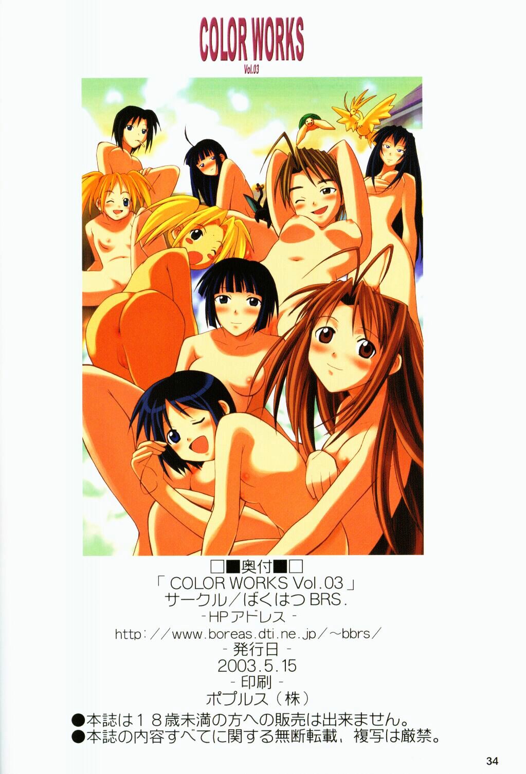 [Bakuhatsu BRS. (Bakuhatsu Gorou)] COLOR WORKS Vol. 03 (Love Hina) page 33 full