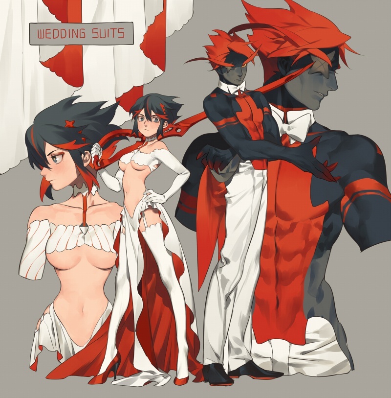 [Sanbonzakura] Senketsu X Ryuuko Wedding Artbook (KILL la KILL) [Sample] page 14 full