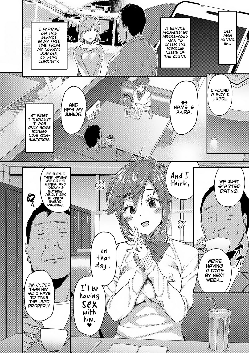 [Ishizuchi Ginko] Rental Ojisan Case: Akiyama Akari (Houkago Hamekatsu Diary) [Digital] [English] [Decensored] [Redlantern] page 2 full