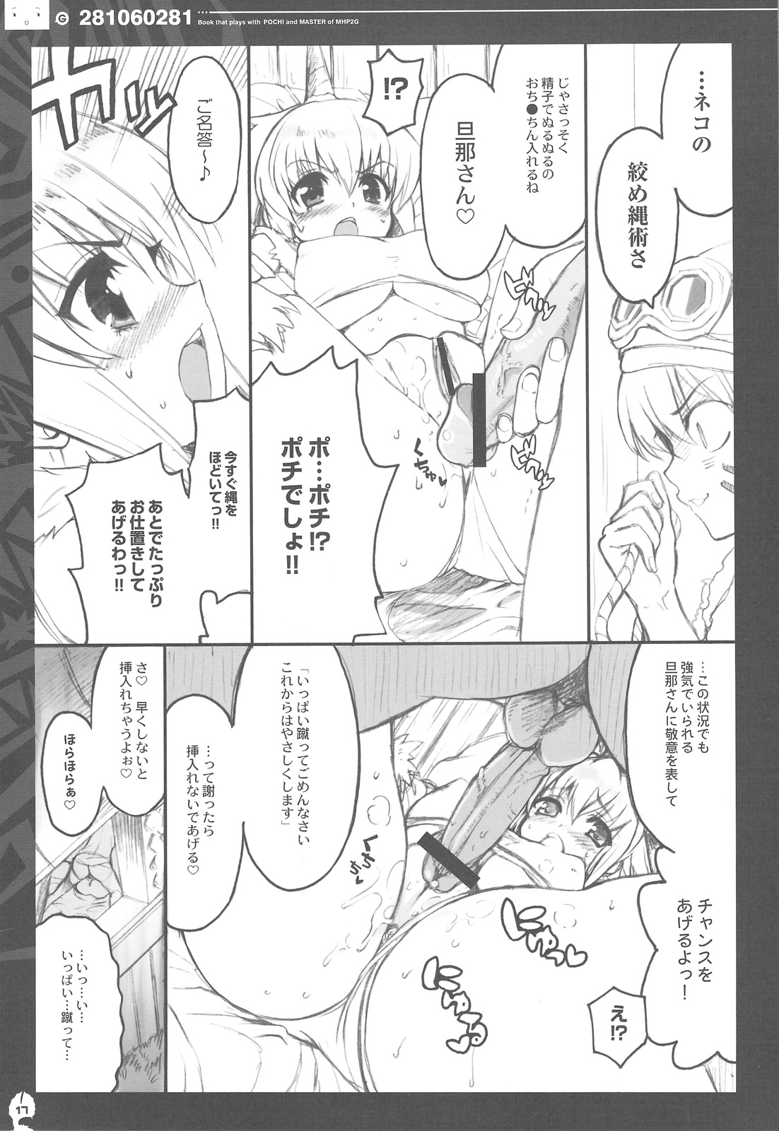 (C76) [QP:flapper (Sakura Koharu, Ohara Tometa)] QPchick 14 Kanzenhan (Monster Hunter) page 16 full