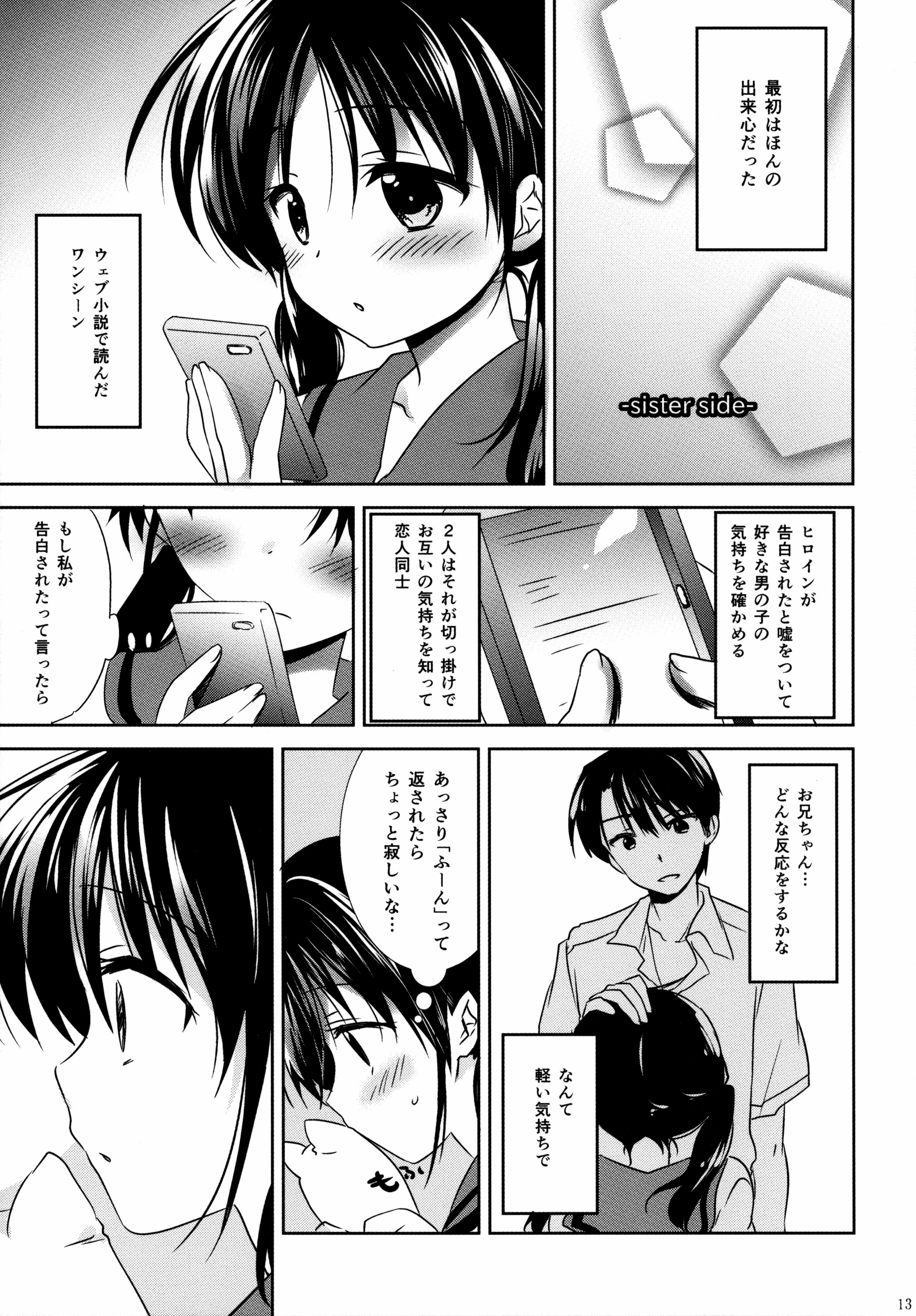 (COMITIA108) [AquaDrop (Mikami Mika)] Oyasumi Sex [Decensored] {Hennojin} page 14 full