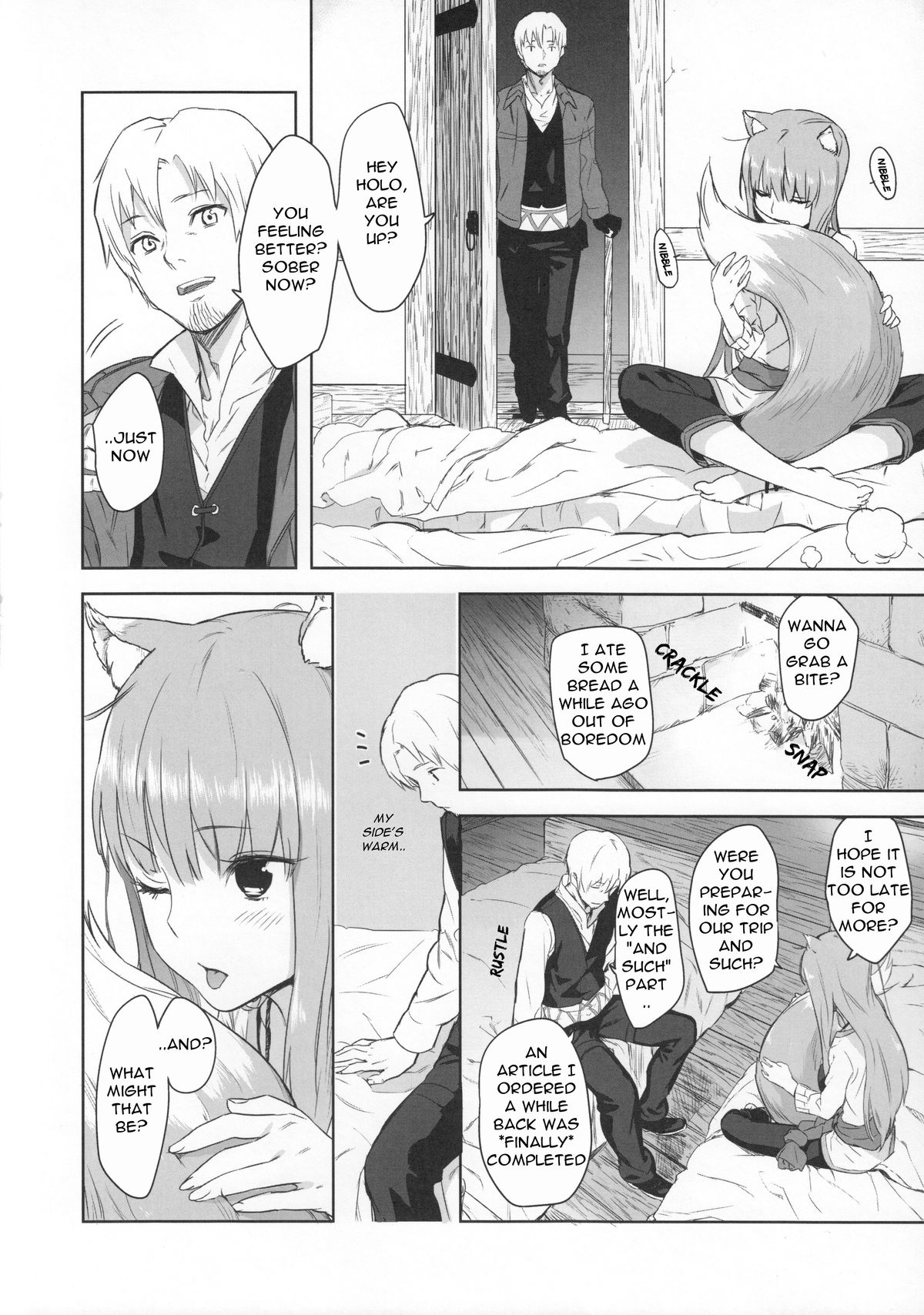 (C83) [Ajisaidenden (Kawakami Rokkaku, Takanashi Rei)] Harvest II (Spice and Wolf) [English] {Drunken Wolf} page 12 full