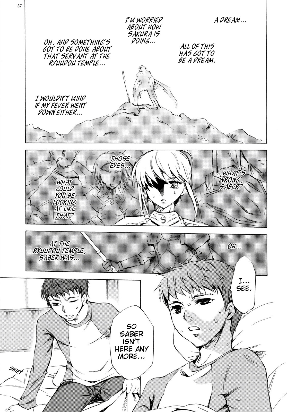 (C76) [Clover Kai (Emua)] Face/stay at the time (Face es-all divide) (Fate/stay night) [English] [EHCOVE] page 36 full