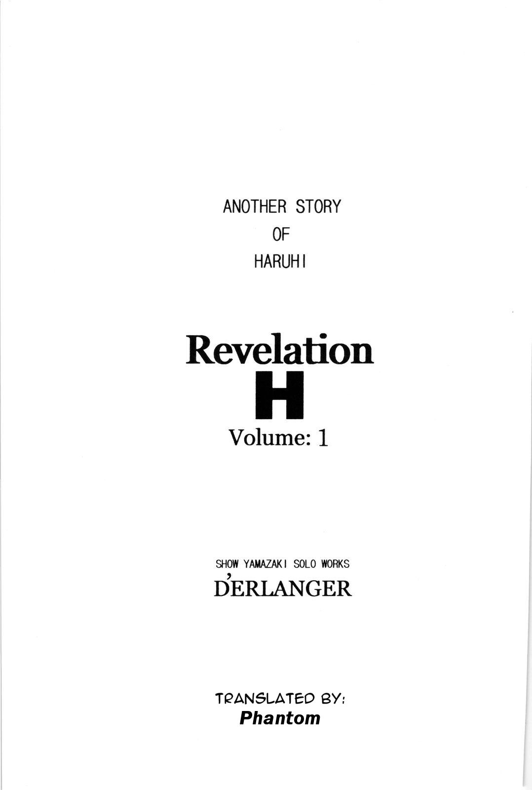 (SC37) [D'ERLANGER (Yamazaki Show)] Revelation H Volume: 1 (Suzumiya Haruhi no Yuuutsu| The Melancholy of Haruhi Suzumiya) [English] [Phantom] page 2 full