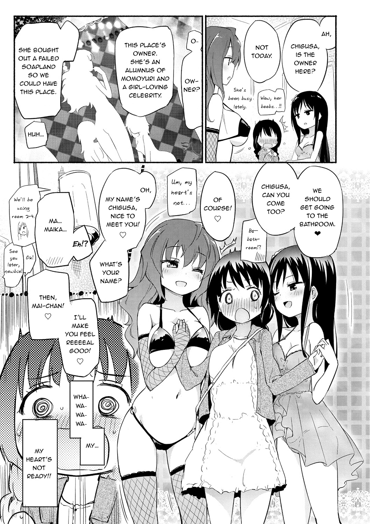 [Homura Subaru] Momoyuri Gakuen - Himitsu no Soap-bu R | The Momoyuri Academy Secret Soapland Club R [English] [Digital] page 6 full