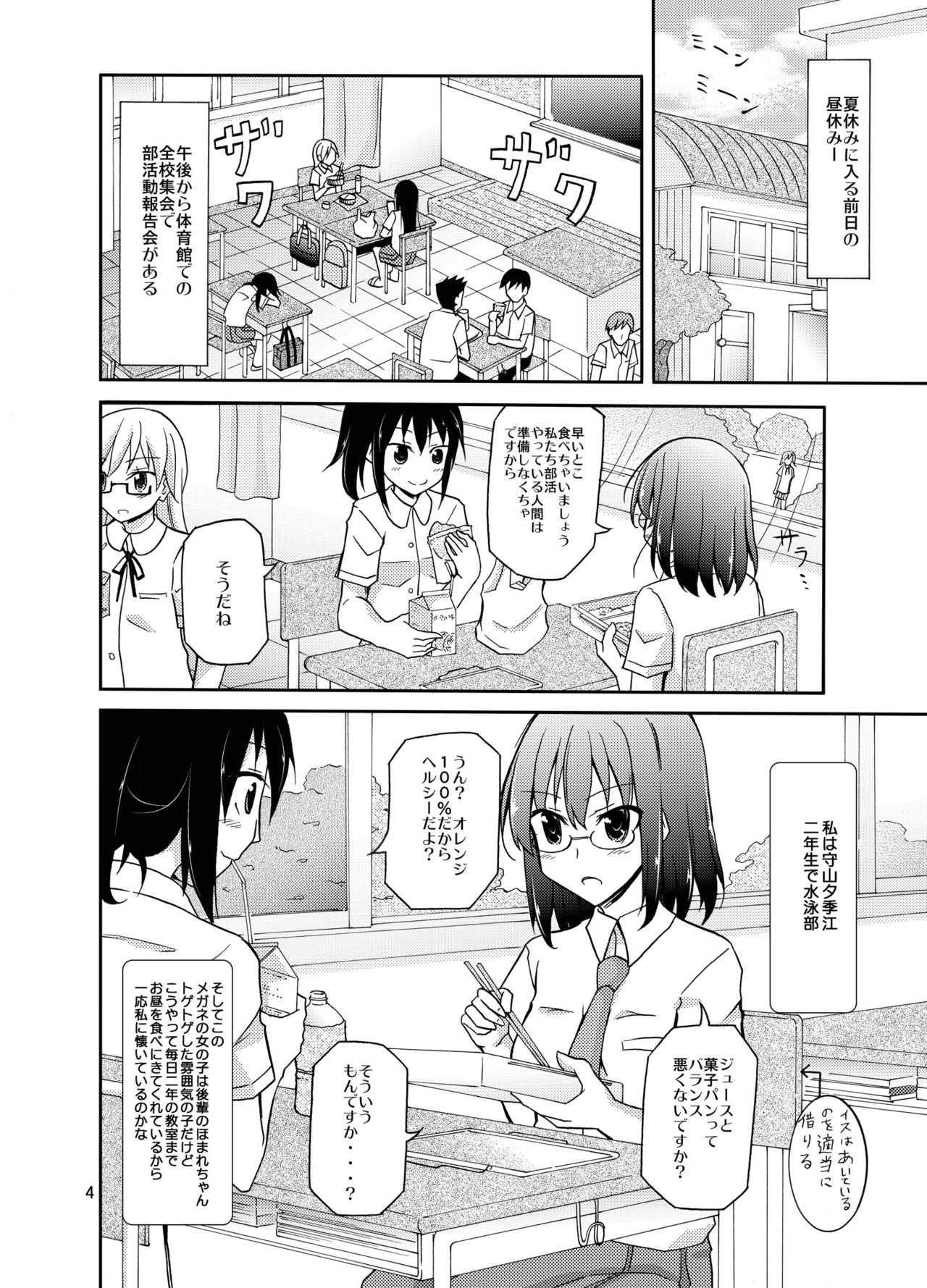 [Nihon Dandy (Matsuno Susumu)] Suieibu Joshi Buin Danshi no Mae de Nama Kigae [Digital] page 4 full