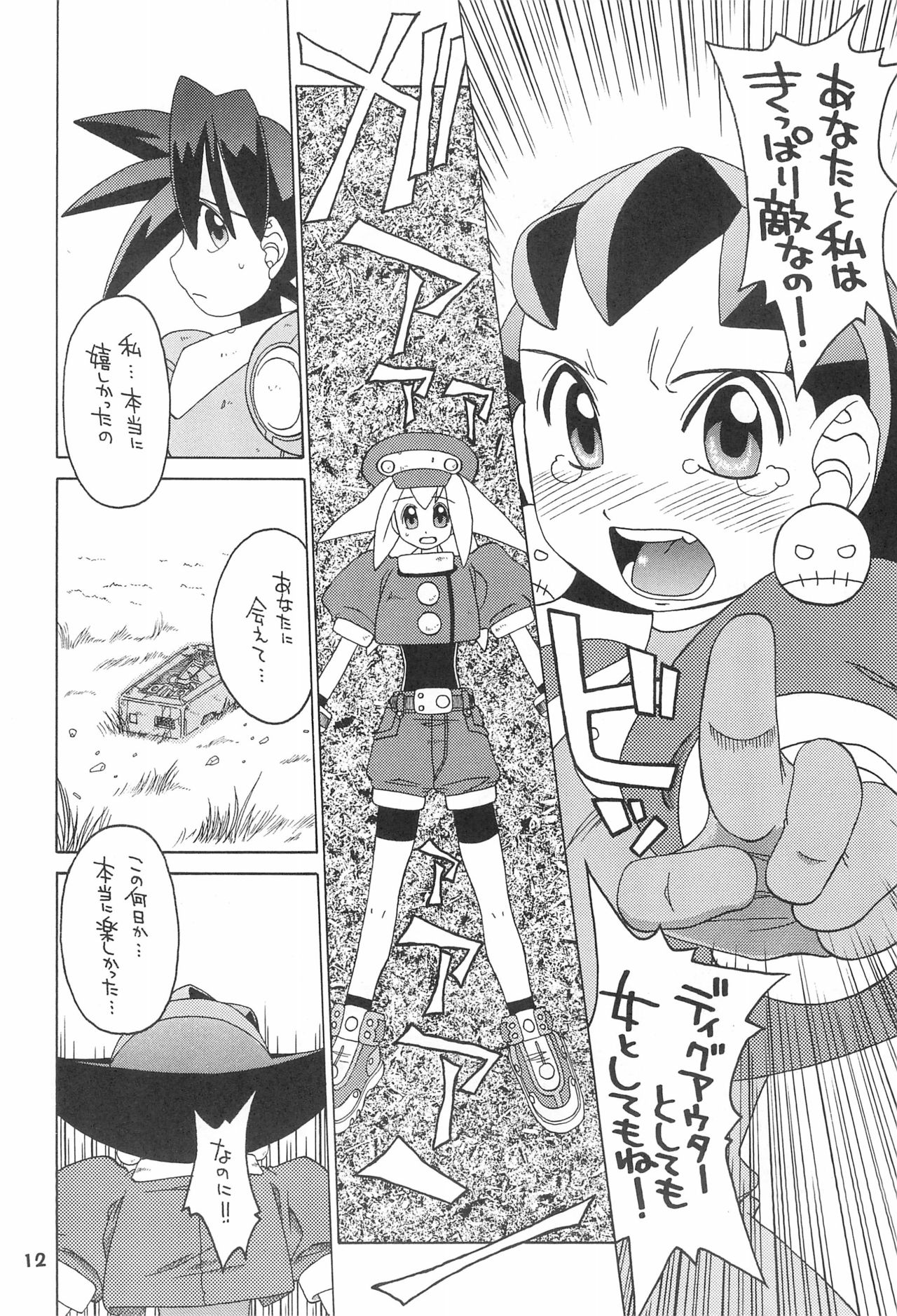 (C55) [Uso Seisakusho (Solomon K)] Kinjirareta Asobi (Megaman Legends) page 12 full