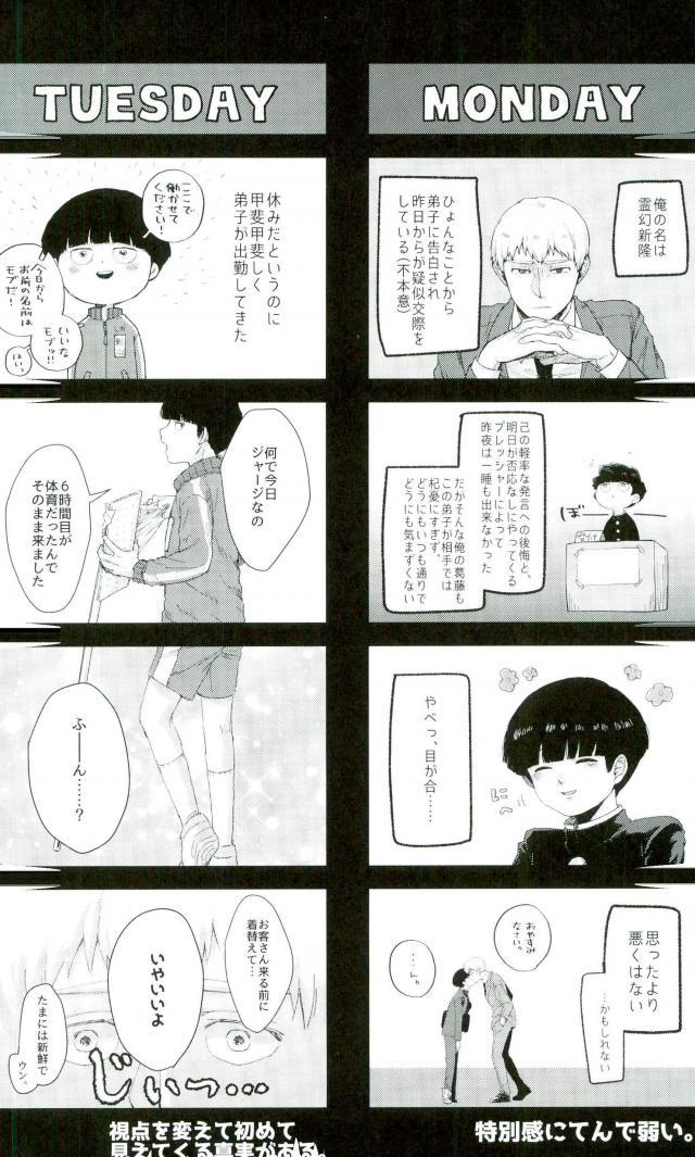 [Nikumarupe (Kota)] One Week Lovers (Mob Psycho 100) page 14 full