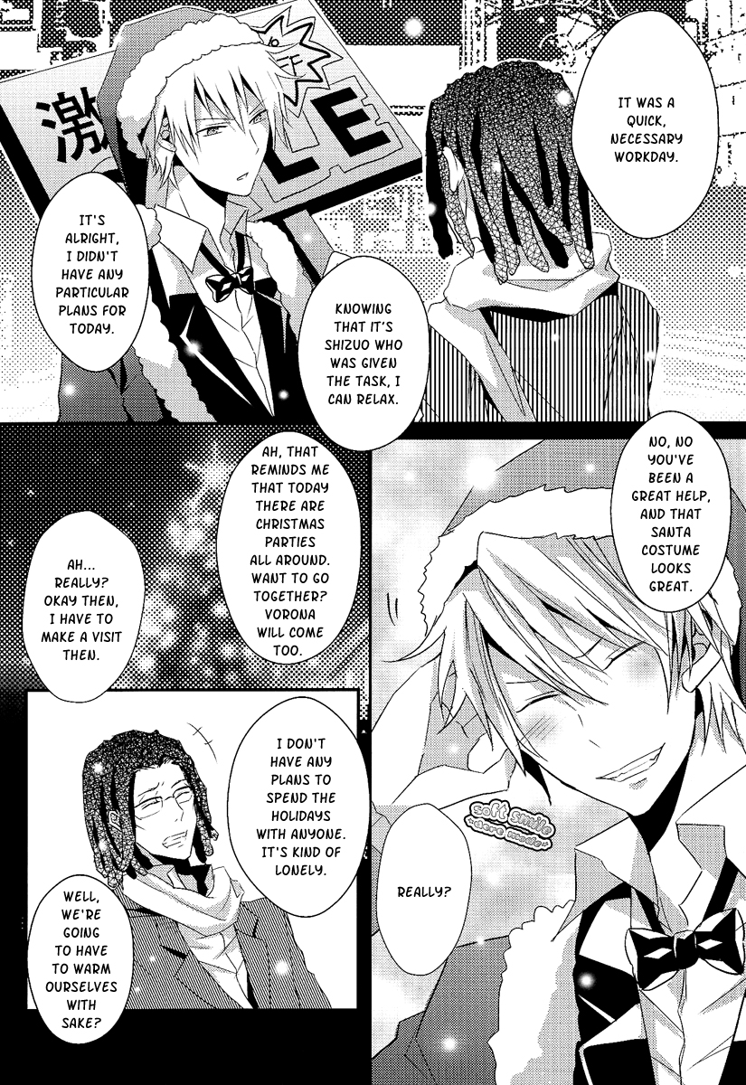 (C81) [UNAP! (Maine)] Bartender-Clad Santa Claus (Durarara!!) [English] [Yaoi-Sei] page 10 full