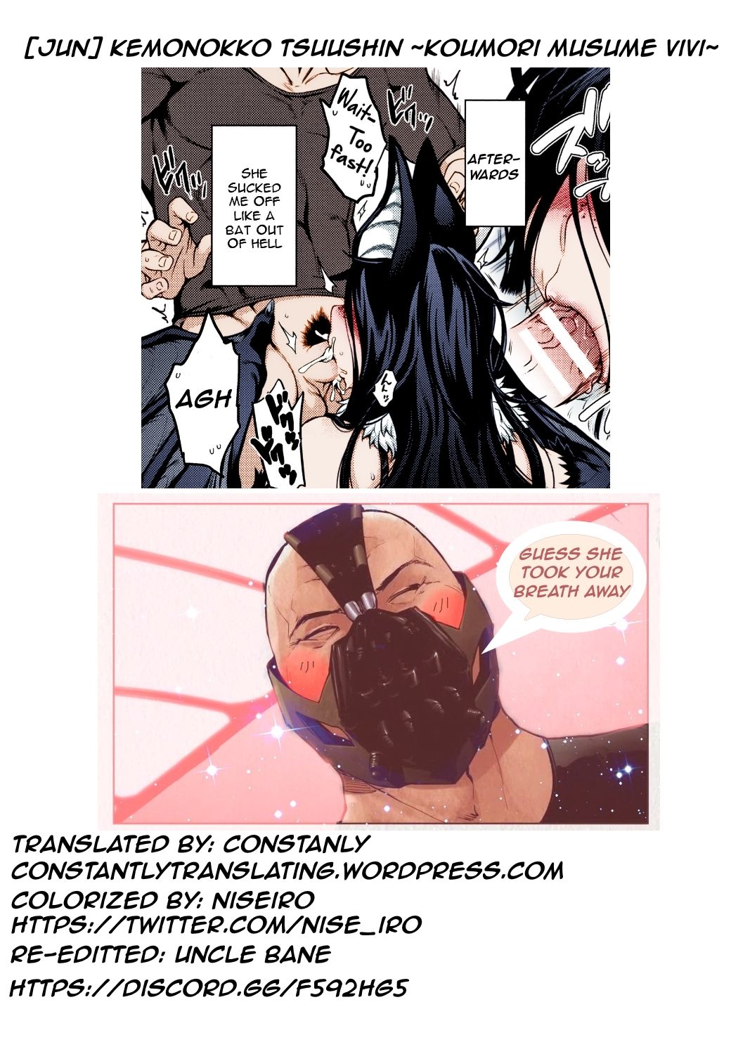 [Jun] Kemonokko Tsuushin ~Koumori Musume Vivi~ (Kemonokko Tsushin ~Risou no Kemomusume, Anata ni Otodoke~) [English] [constantly] [Colorized] page 22 full