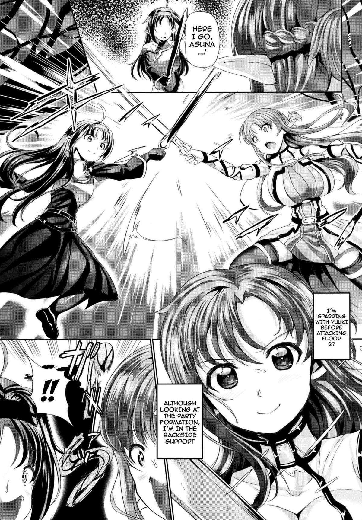 (C87) [Tanpopo Suisan (INAGO)] Monzetsu Kenshi Online (Sword Art Online) [English] {doujin-moe.us} page 8 full