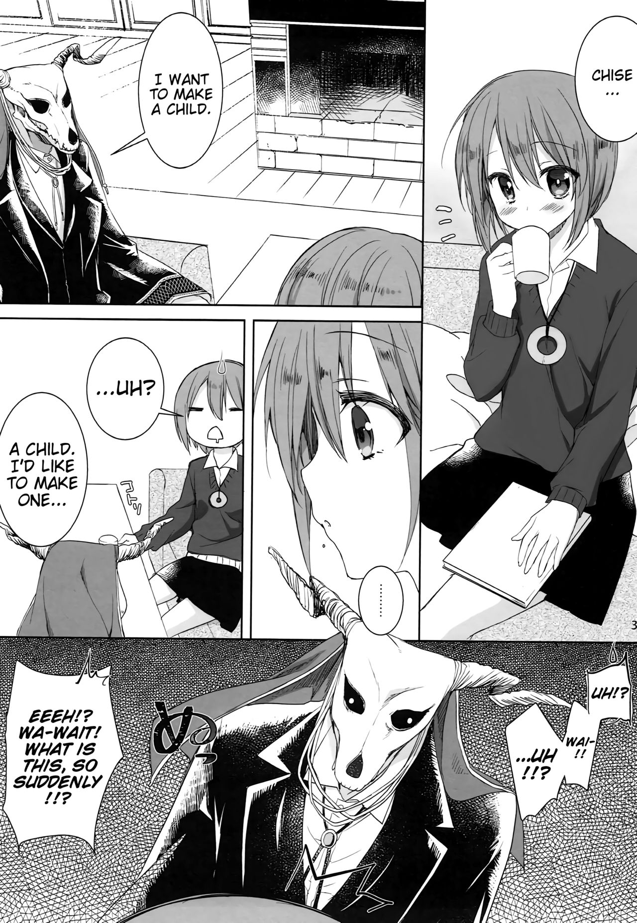 (C93) [KOKIKKO (Sesena Yau)] Yoru no Aishishi | Beloved Child of the Night (Mahoutsukai no Yome) [English] [EHCove] page 2 full