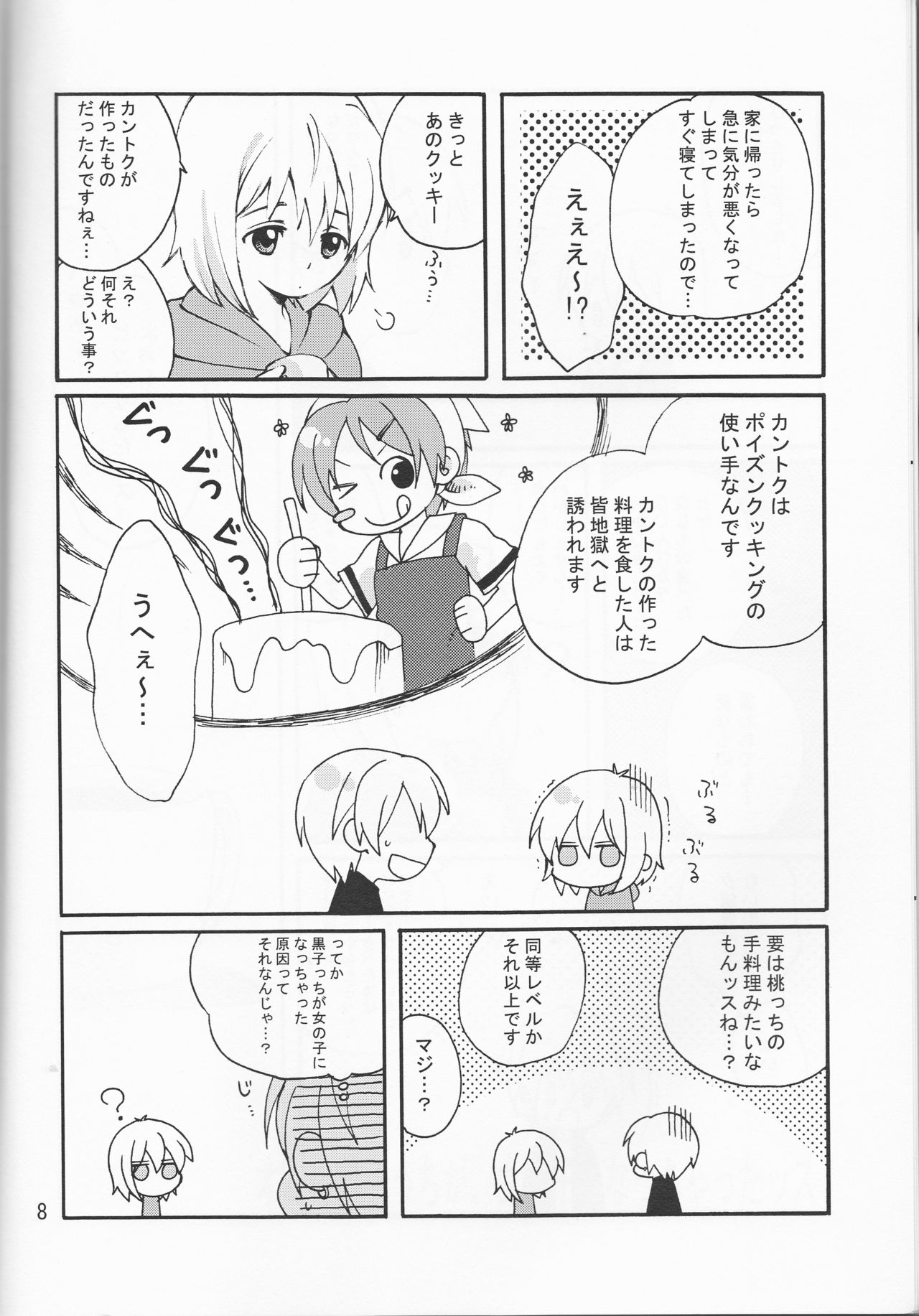 (Kimi no Heart ni Buzzer Beater) [morinonakamatati (Yamiyo)] Ore no Kurokocchi ga Onnanoko ni Nacchattassu! (Kuroko no Basuke) page 8 full