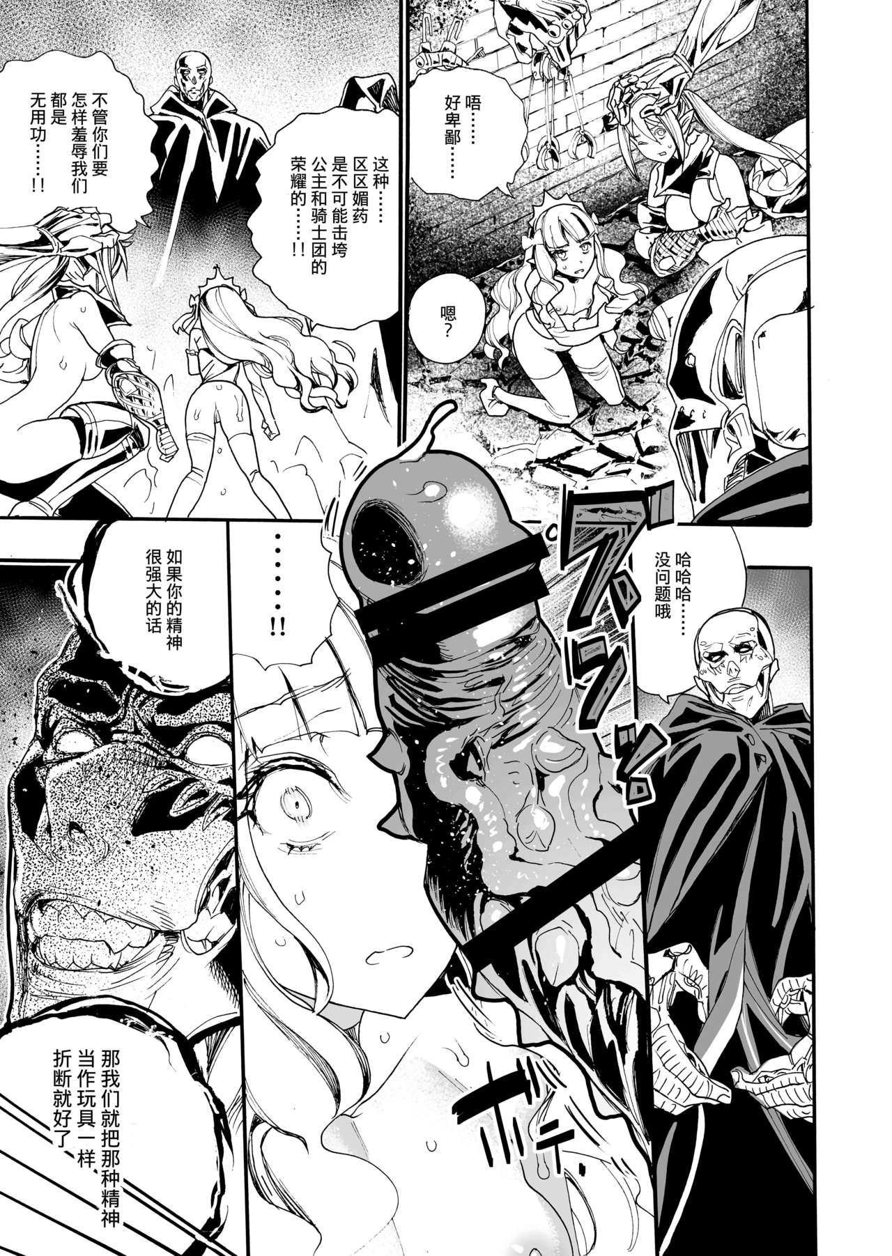 [Nippa Takahide] Kimeseku Oujo to Kowasareta Kishidan - The Princess and the Broken Order [Chinese] [不可视汉化] page 14 full