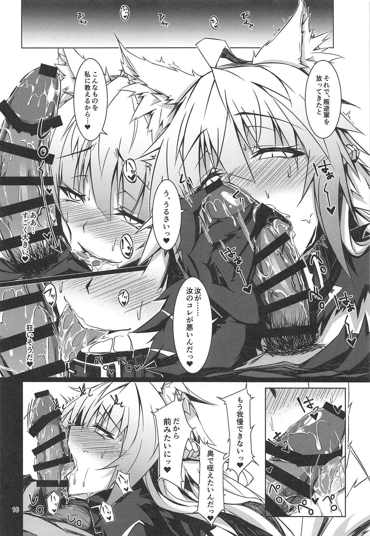 (C95) [eK-SHOP (Tsuizi)] Ryouken wa Mesuinu Rashiku (Fate/Grand Order) page 15 full