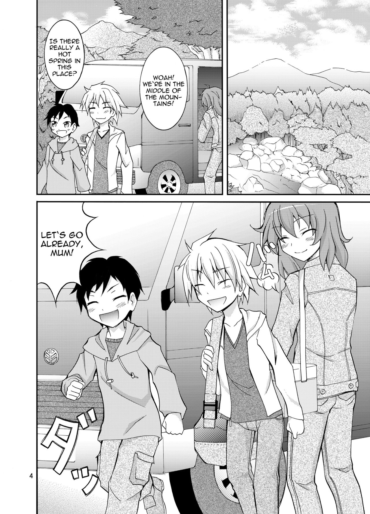 [Nihon Dandy (Matsuno Susumu)] Dokidoki! Hikyou Onsen | Dokidoki! Secluded Hot Spring [English] [Digital] page 4 full