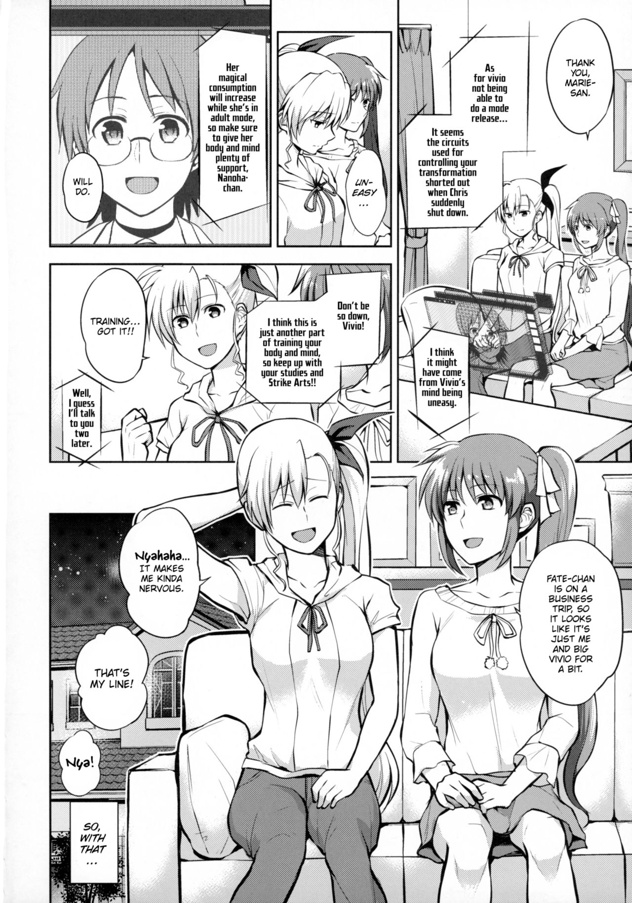 (Lyrical Magical 20) [allo (Nagashiro Rouge)] Mama to Musume no Otona Step (Magical Girl Lyrical Nanoha) [English] page 7 full