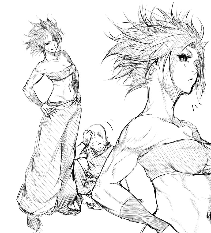 [G evolve] 18-gou VS Caulifla (Dragon Ball Super) page 1 full