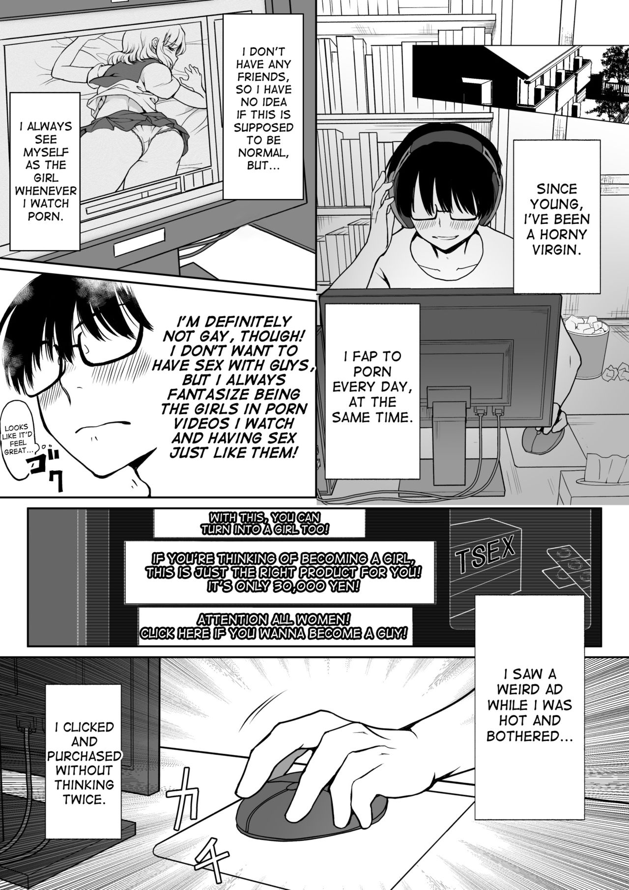 [HB] InCha ga Onna ni Natte Chikan Saretemita [English] [desudesu] page 2 full