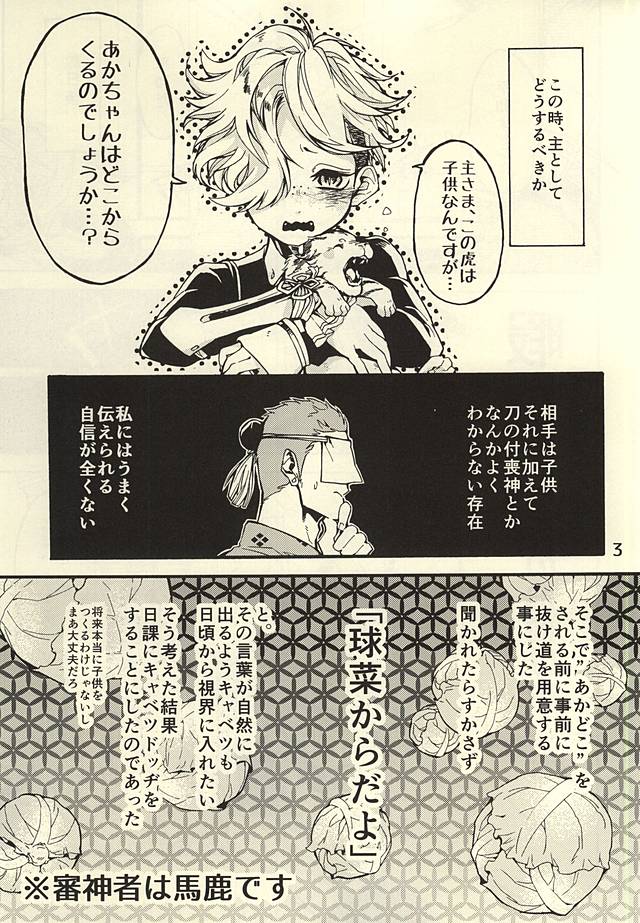 (Senka no Toki 2) [Kotakani (Kotatsu)] Akanbou wa Tamana kara Umareru tte yo (Touken Ranbu) page 2 full