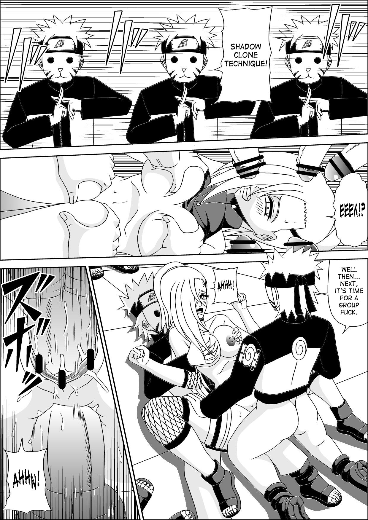 [Pyramid House (Muscleman)] Kunoichi Ryoujoku Tane Tsuki Shugyou | Kunoichi Disgrace Impregnation Training (Naruto) [English] {doujin-moe.us} page 15 full