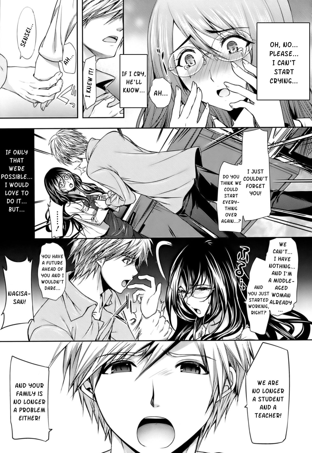 [Ohkami Ryosuke] Sange Ketsujitsu ~Saikai, Soshite ai no aru Sex | When Flowers Wither, Trees Bear Fruit~ (Hazukashii Chibusa) [English] [kusanyagi] page 5 full