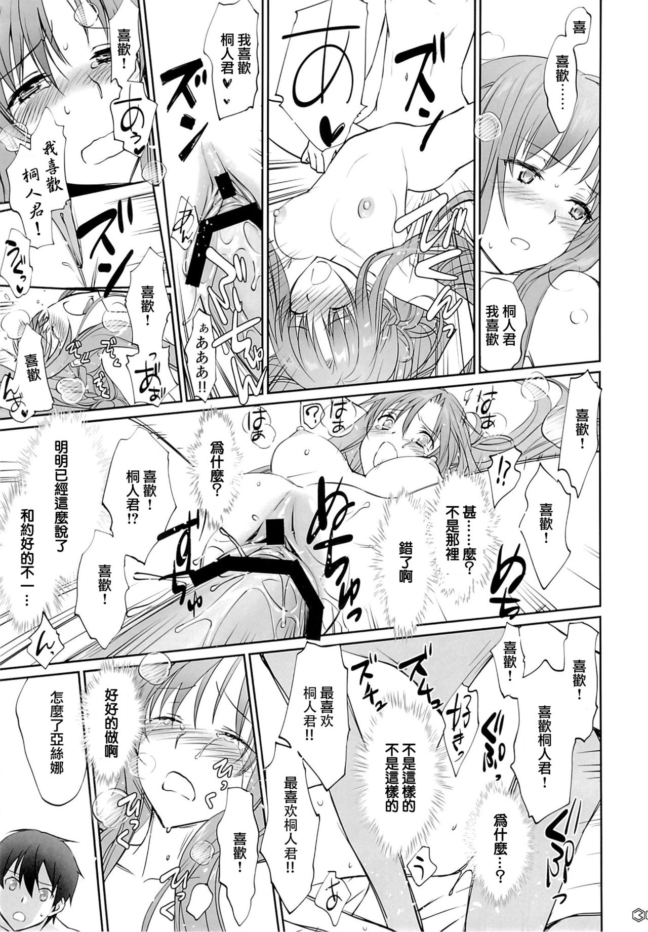 (C89) [Bloody Okojo (Mojyako, Caviar)] turnover (Sword Art Online) [Chinese] [沒有漢化] page 36 full