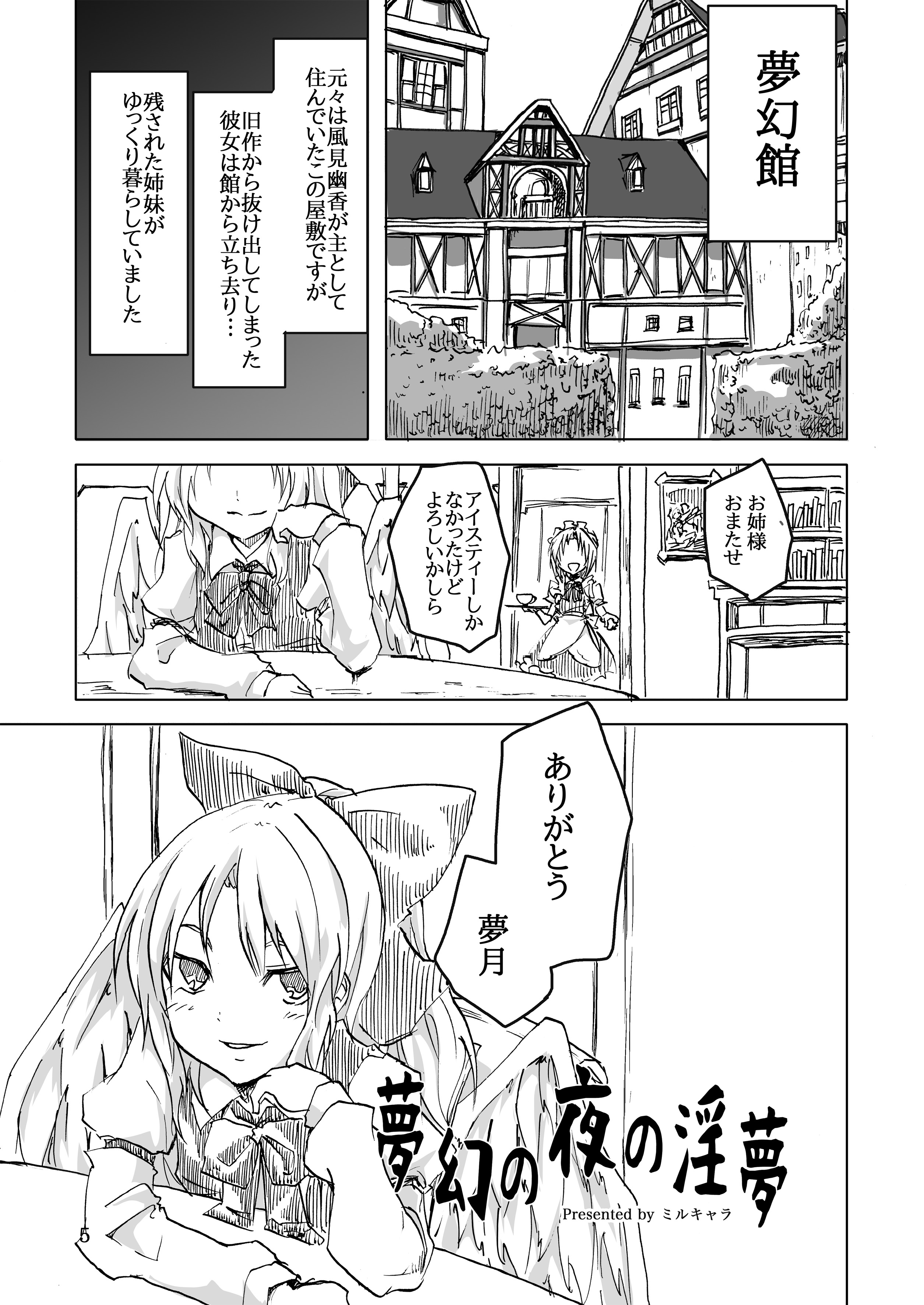 (Reitaisai 10) [Yanagisegawa (Milcara)] Mugen no Yoru no Inmu (Touhou Project) page 4 full