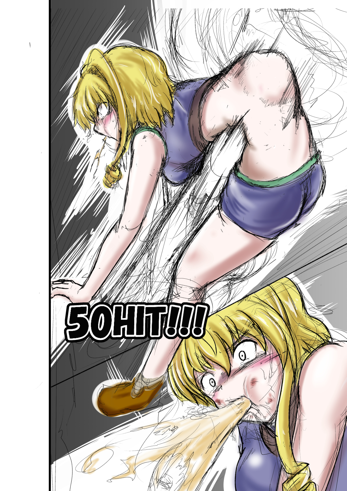 [purgatory (Shaa)] rough sketch of blow ryona page 19 full