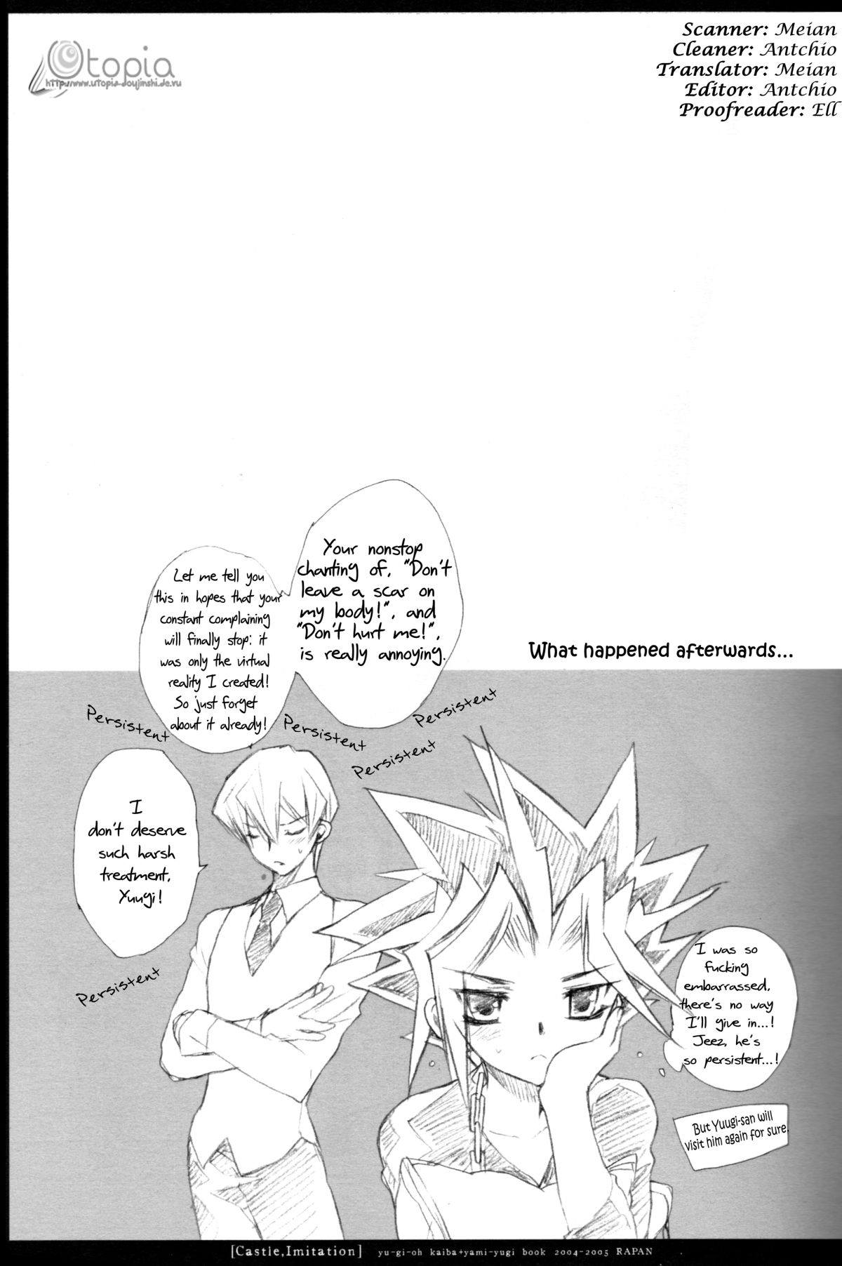(C67) [Rapan (Himuro Shizuku)] Castle,imitation (Yu-Gi-Oh!) [English] [utopia-doujinshi] page 14 full