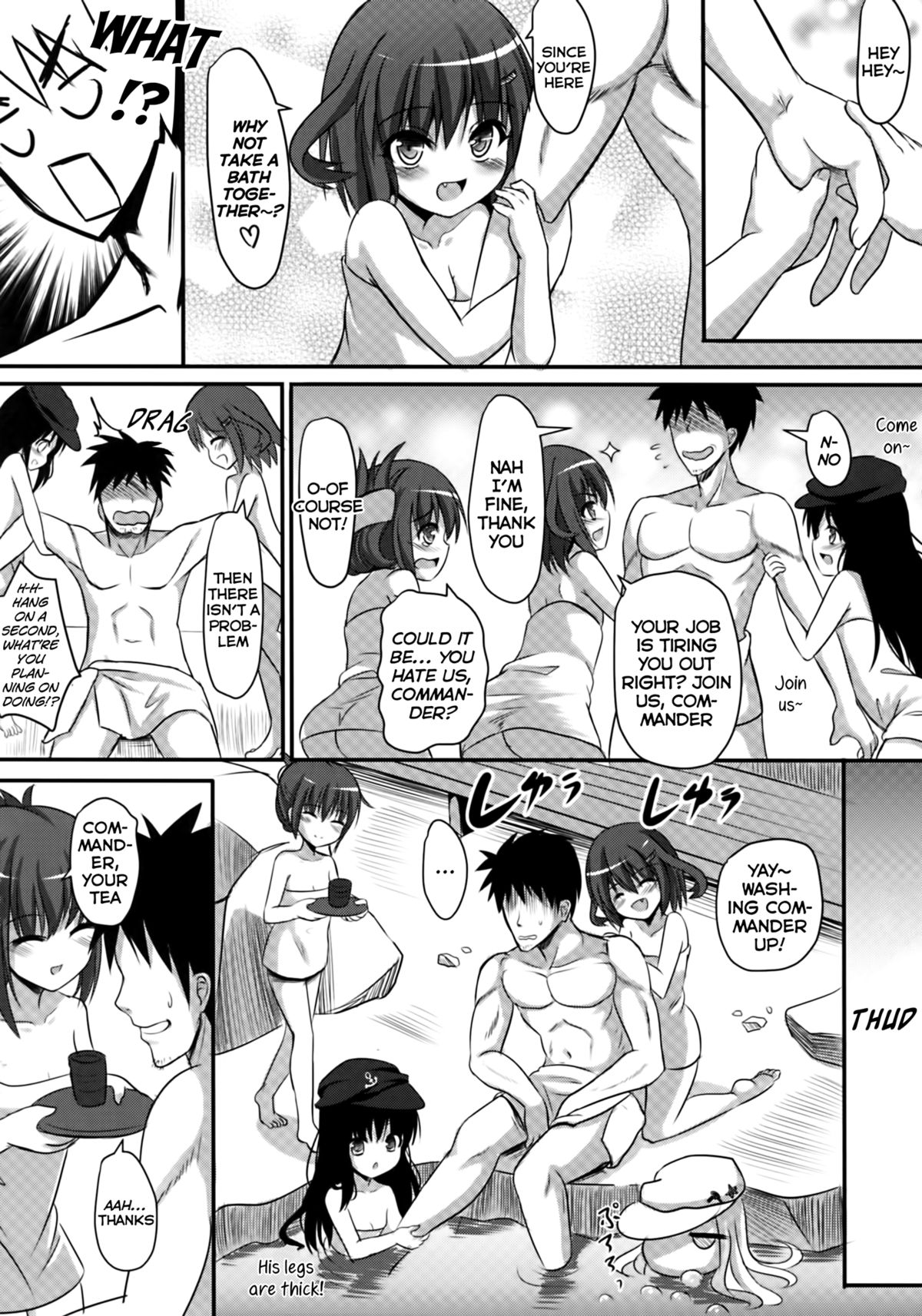 (FF23) [Milkshake Work (Milkshake)] Dai Roku Kuchiku Soudou | Sixth Destroyer Bathhouse (Kantai Collection -KanColle-) [English] [Facedesk] page 7 full