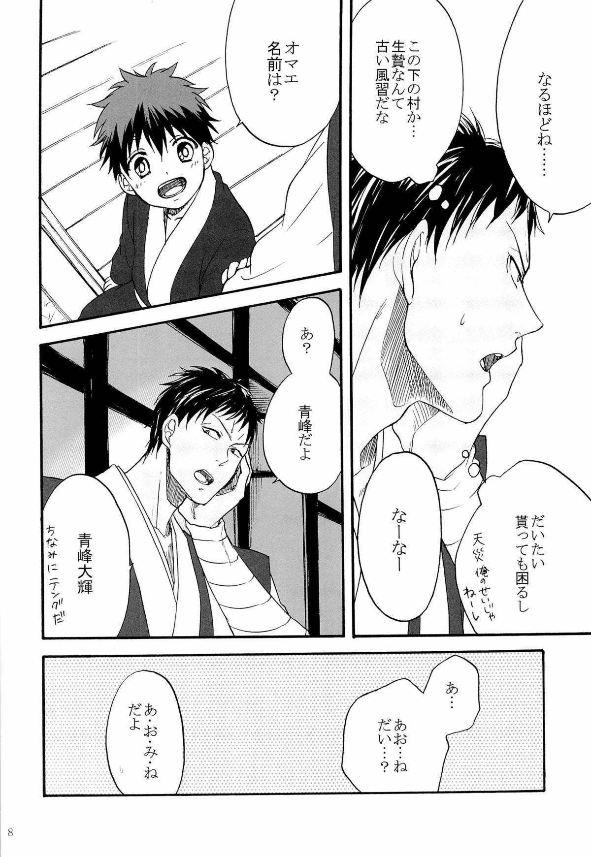 [Otomezaryuseigun (Mika)] Tengu to Kumotsu (Kuroko no Basuke) page 8 full