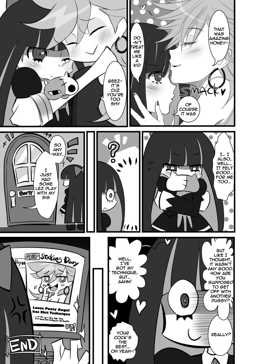 (C79) [Ningen Modoki (Random)] Chu Chu Les Play - lesbian play (Panty & Stocking with Garterbelt) [English] [Yuri-Bot Scans] page 19 full