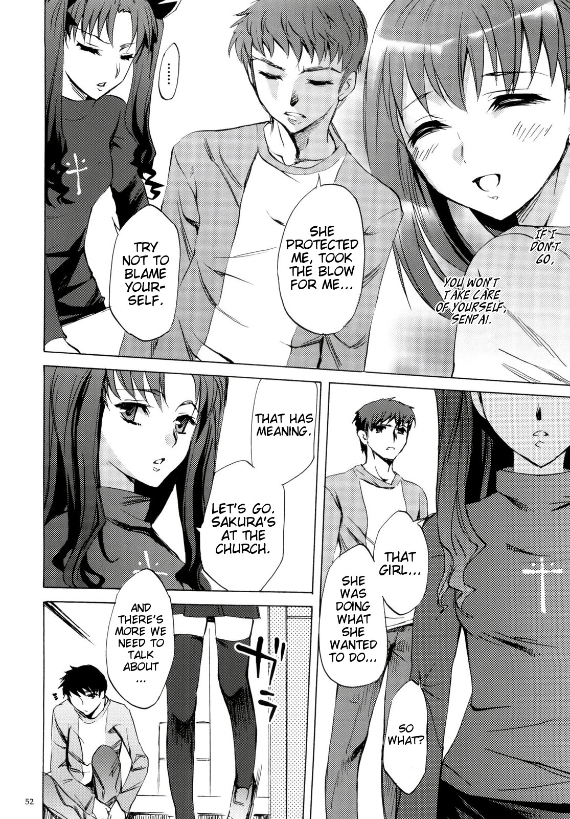 (C76) [Clover Kai (Emua)] Face/stay at the time (Face es-all divide) (Fate/stay night) [English] [EHCOVE] page 51 full