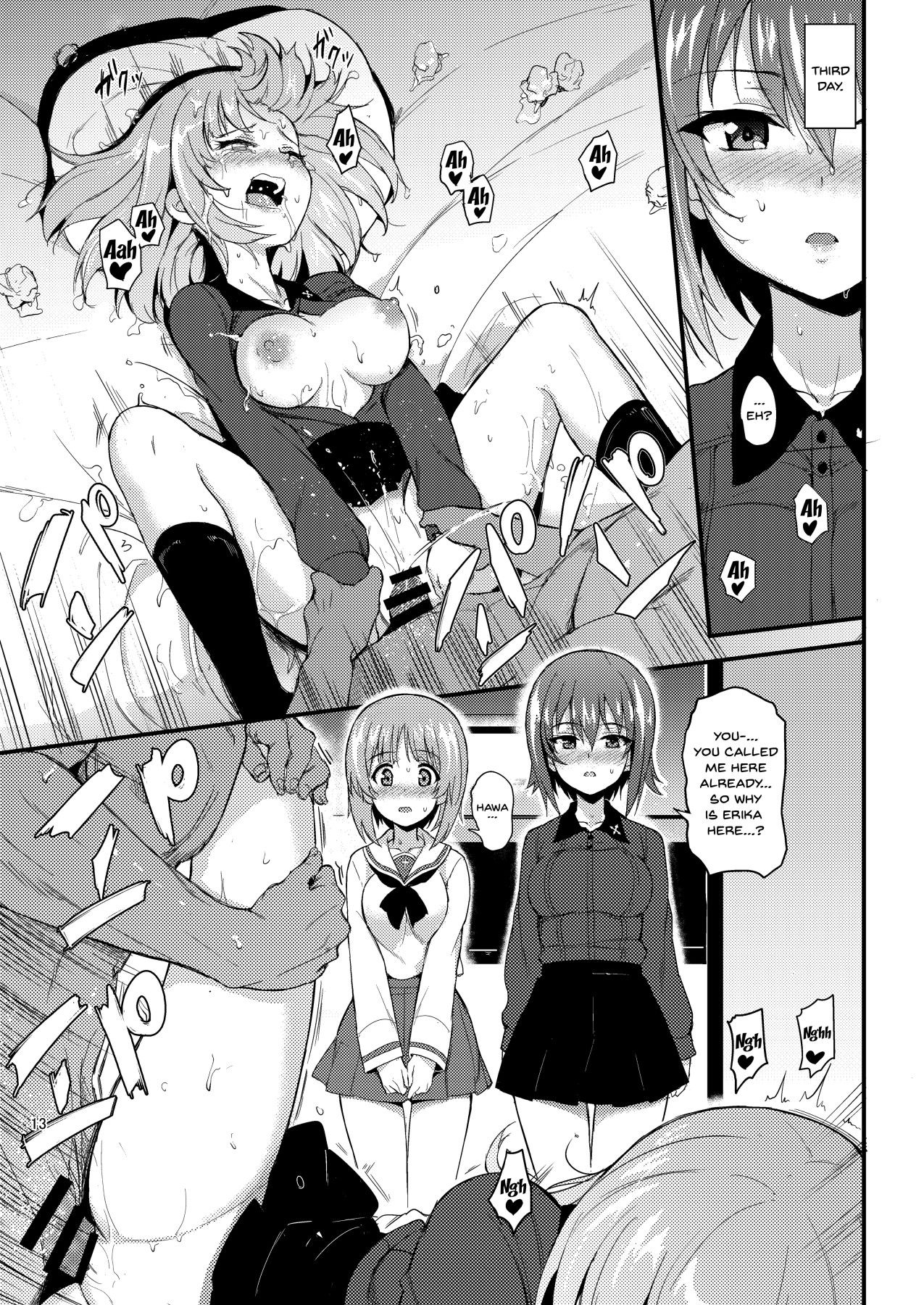 [Kyockchokyock (Kyockcho)] Nishizumi Shimai Ryoujoku 2 | Nishizumi Sisters Sexual Assault 2 (Girls und Panzer) [English] {Doujins.com} [Digital] page 12 full