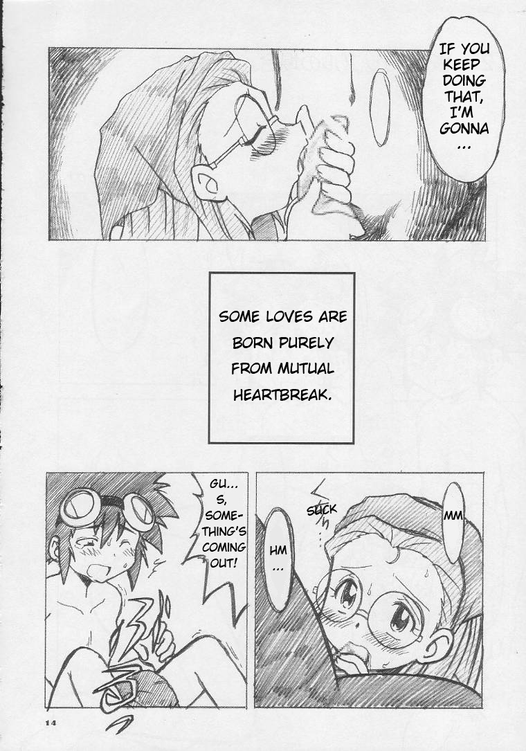 [Ukkaridou (Inari Satsuki, Shimazu Isami)] Ai to Yuuki no Two Platoon | Two Platoons of Love and Courage (Digimon Adventure) [English] page 14 full