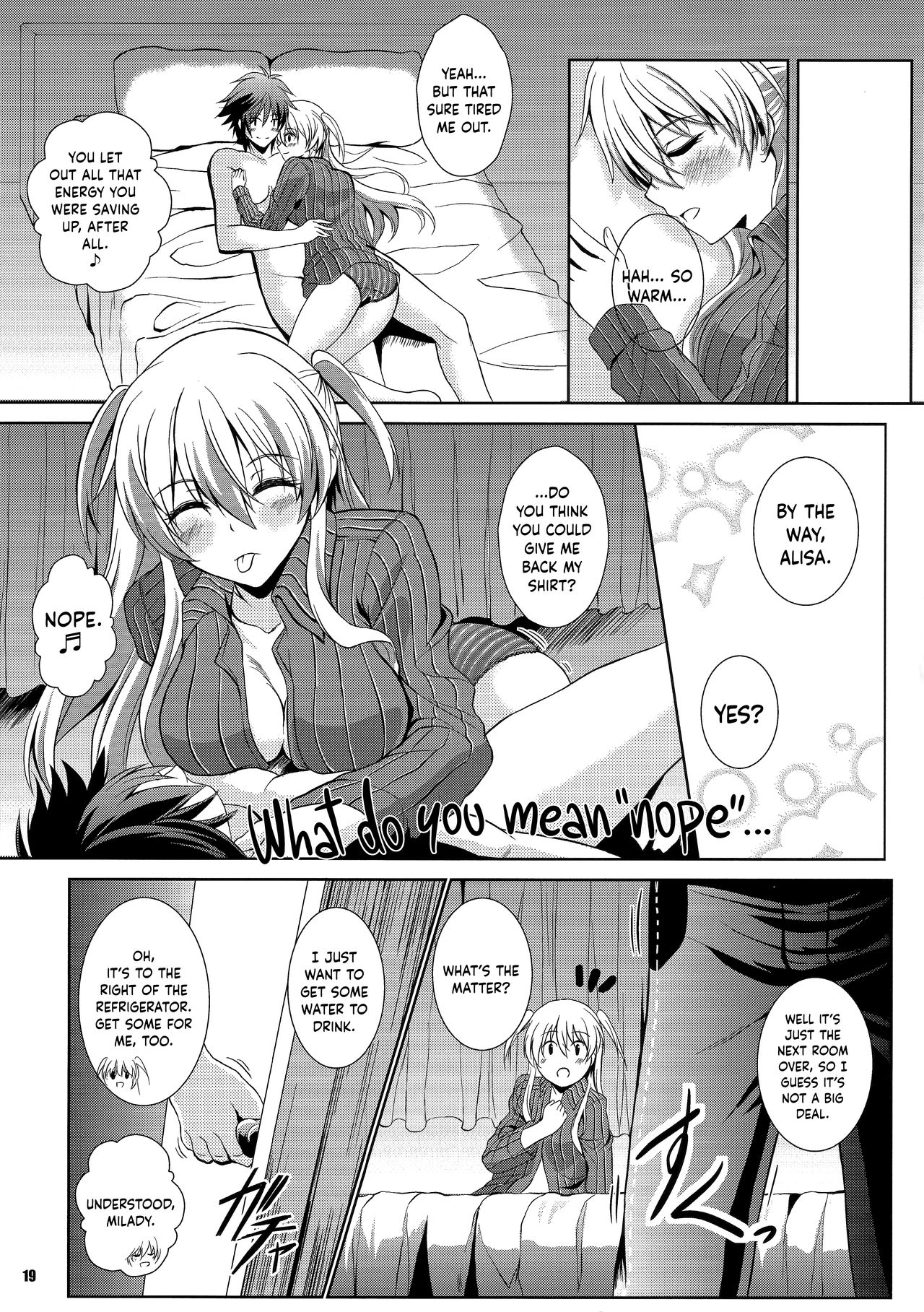 (C91) [The Seventh Sign (Kagura Yuuto)] Haiiro no Kishi ga Ichiban Iyasareru Yoru (The Legend of Heroes: Trails of Cold Steel) [English] {Hennojin} page 18 full