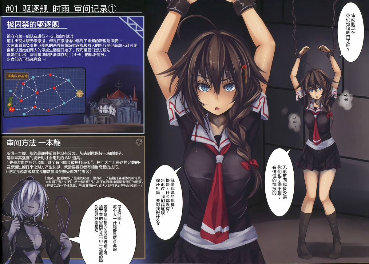 (C88) [Monaka Udon (Monikano)] Kuchikukan Yuudachi Shigure Jinmon Chousho (Kantai Collection -KanColle-) [Chinese] [无毒汉化组] page 5 full