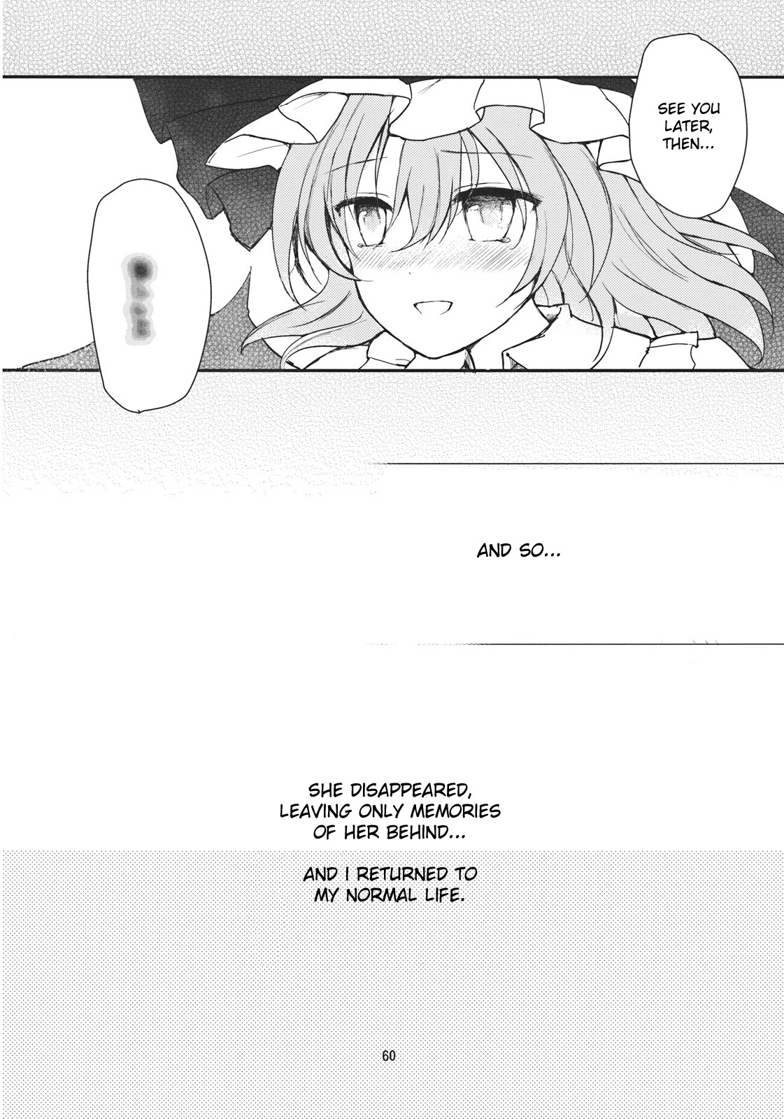 (Reitaisai 9) [Mikkamisaki (Nadzuka)] Remilia ga Genjitsukyou Iri | Remilia in My Hometown in Reality (Touhou Project) [English] [Yendi] page 60 full