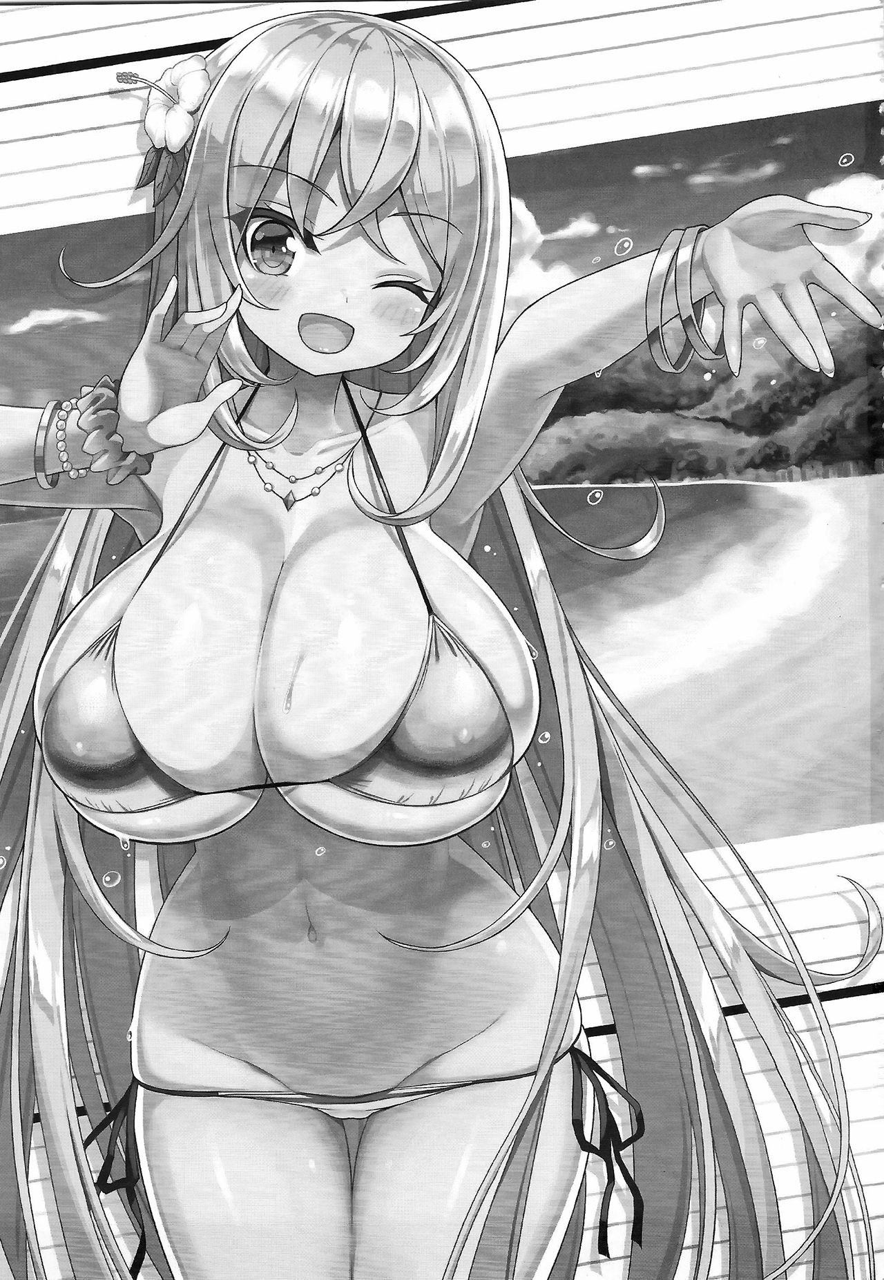 (C95) [Othello Ice (shuz)] Ikenai Bikini no Onee-san 2 [Chinese] page 2 full