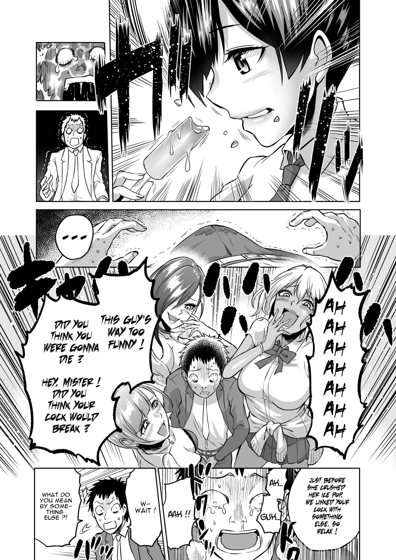 [bose no Doujin Manga Kenkyuujo (bose)] Kankaku no Paraphilia ~Nikushokukei JK-tachi ni Chinpo no Kankaku o Shihai Saretara~ [English] [ZuriRaba] page 15 full