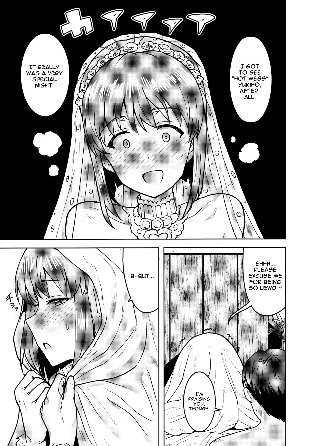 (Utahime Teien 20) [PLANT (Tsurui)] Yukiho to yoru no kekkonshiki | Evening Wedding with Yukiho (THE IDOLM@STER) [English] page 40 full