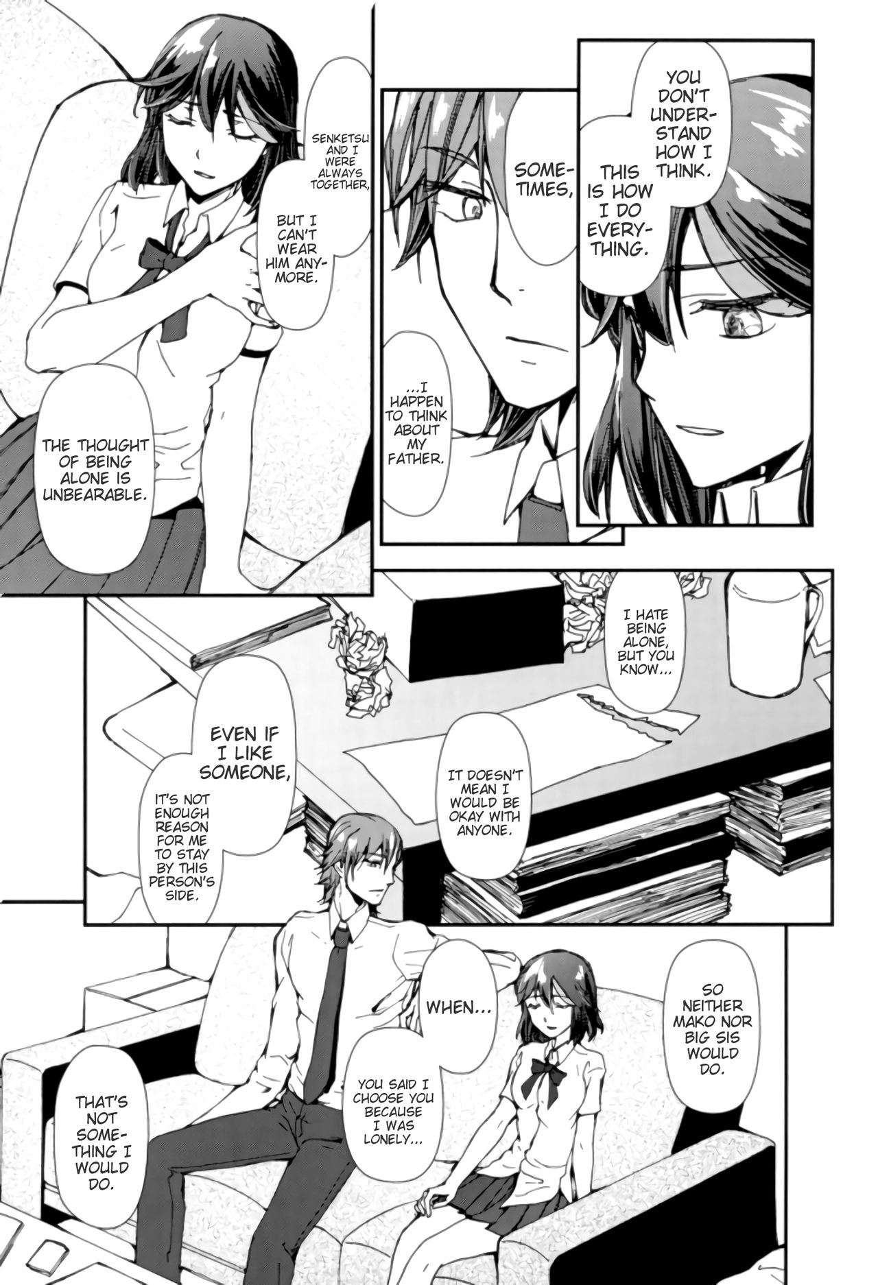 (SUPER26) [Daylight (Ren Mizuha)] Sekai de Ichiban Kimi ga Suki | You mean the world to me, I'll make love to you tonight. (Kill la Kill) [English] [Echo-chan] page 24 full