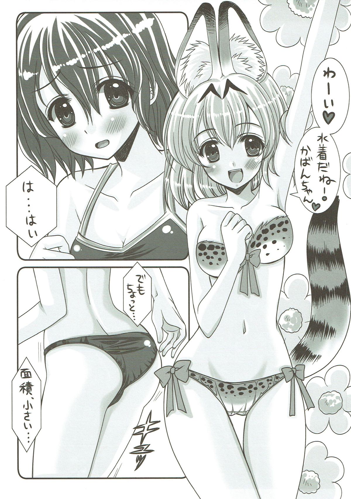 (C92) [JOKER TYPE (Nishimata Aoi)] Mizugi Friends (Kemono Friends) page 4 full