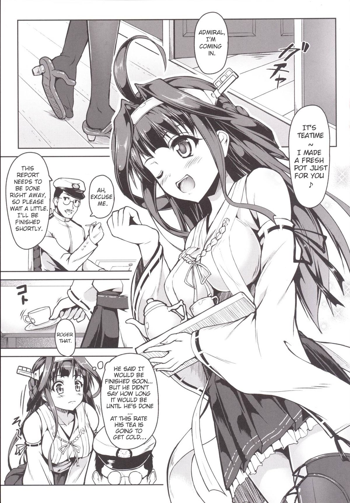 [SAZ (Onsoku Zekuu)] Kongou ni Nacchatta Teitoku no Ohanashi (Kantai Collection -KanColle-) [English] [Digital] page 4 full